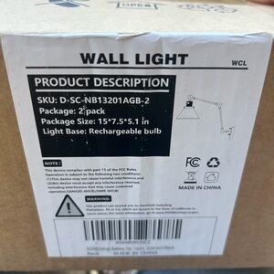 Wall Light Fixture - Black 2